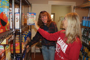 amanda & ramona with pasta